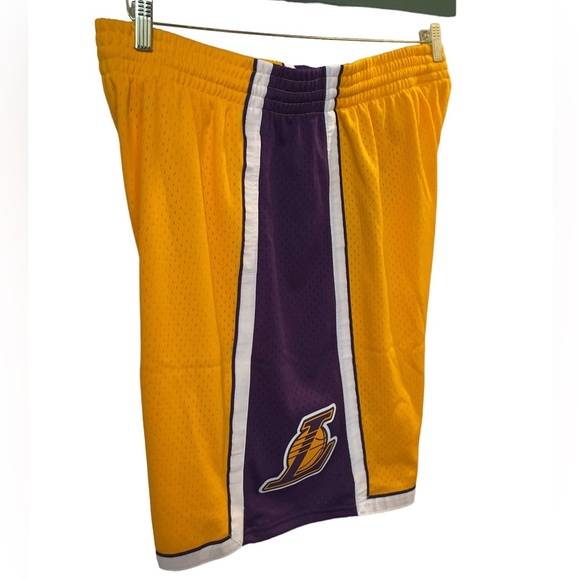 Mitchel & Ness Men's Los Angeles Lakers Hardwood Classics Swingman Shorts - Picture 3 of 7
